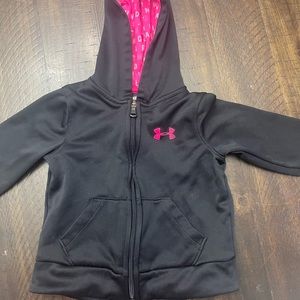 Girls 4T under Armour zip up hoodie $20